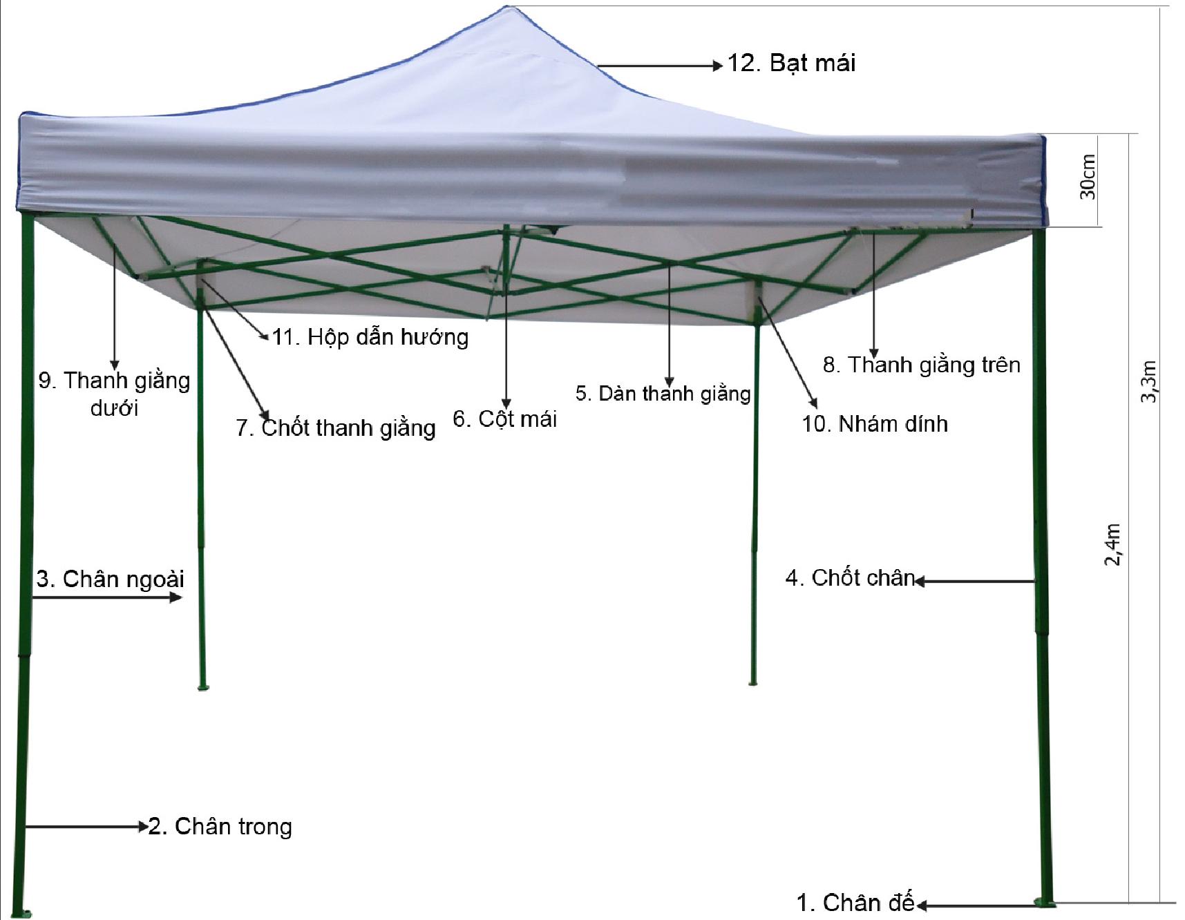 Nhà bạt di động 3x3m